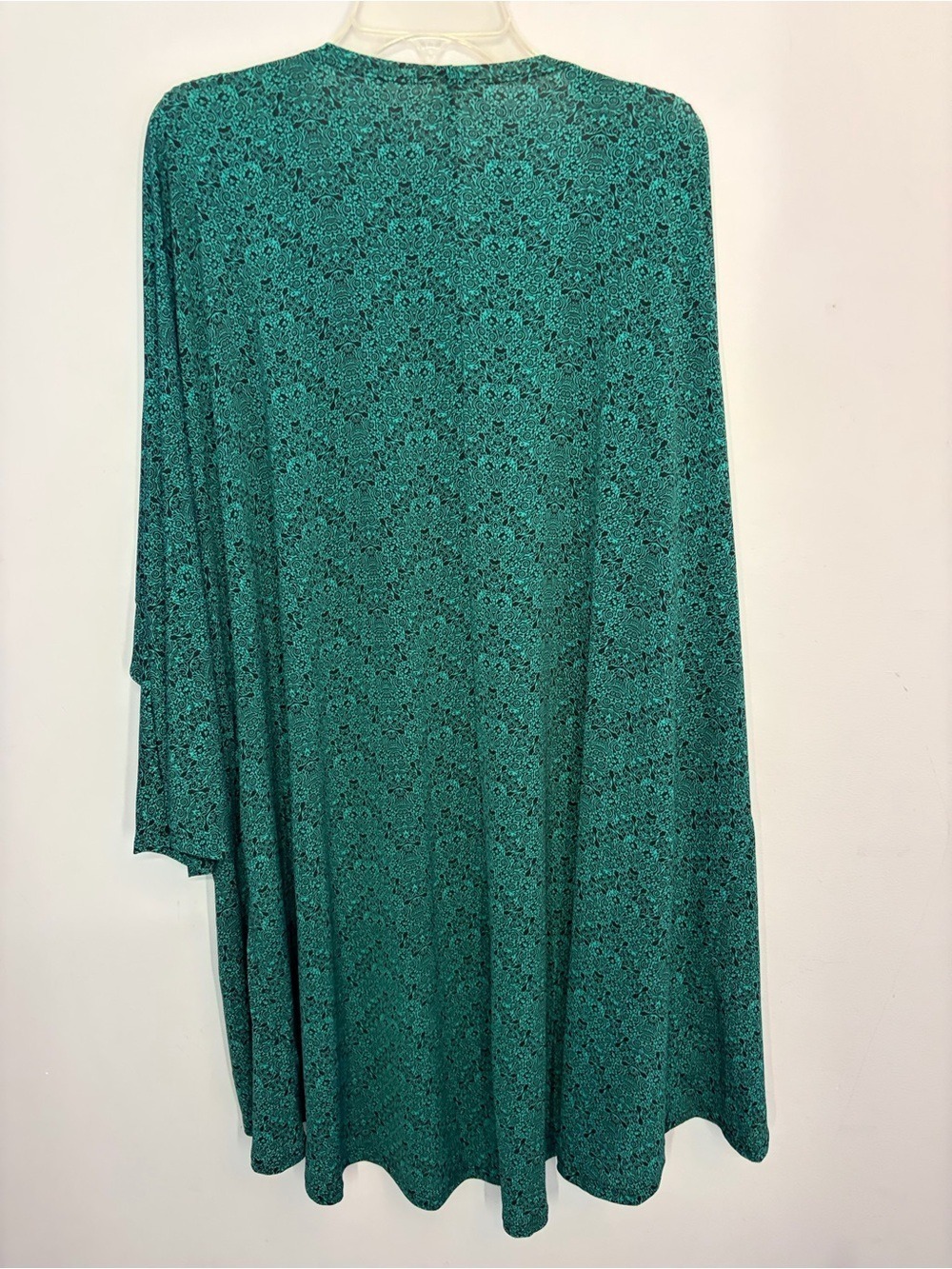 LuLaRoe Teal  Printed Jacket,EUC,Size L - Picture 7 of 11